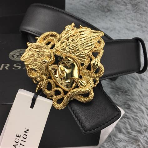 versace belts for ladies|versace medusa snake wings belt.